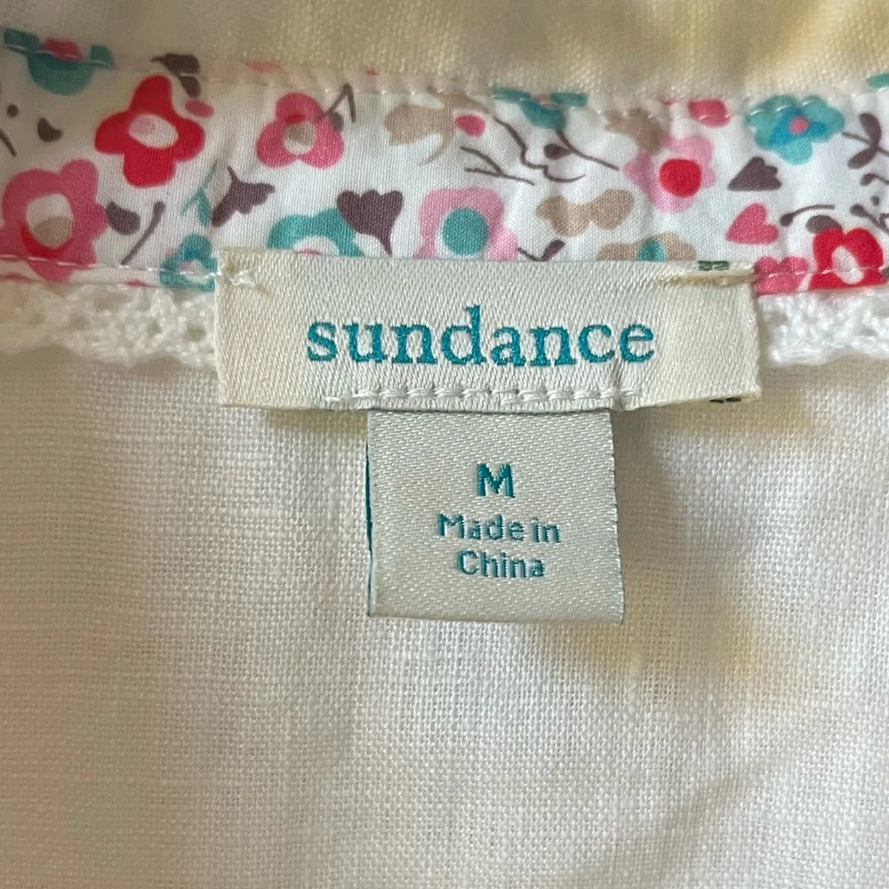 NWT Sundance Willow Linen Sleeveless Top - White, size medium - Picture 6 of 8